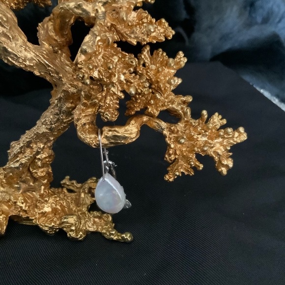 Freshwater Pearl Earrings .925 - Picture 2 of 2